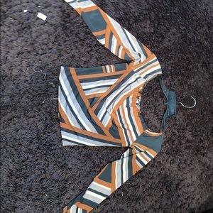 Multi color crop top